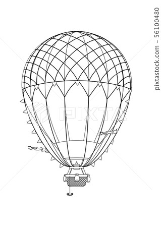 vector aerostat hot balloon vector aerostat hot balloon 56100480