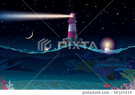 vector cartoon Lighthouse sea clipart vector cartoon Lighthouse sea clipart 56105414