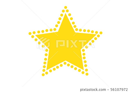 yellow star icon on white, 56107972