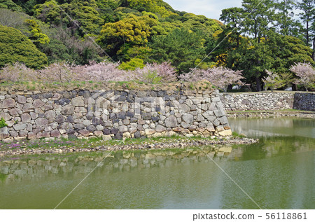 石牆和歷史遺址的護城河 56118861