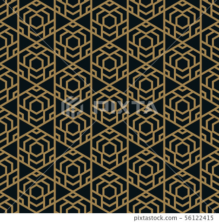 Seamless pattern. Elegant linear ornament. Seamless pattern. Elegant linear ornament. 56122415