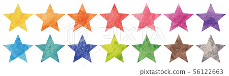 Watercolor star material Watercolor star material 56122663