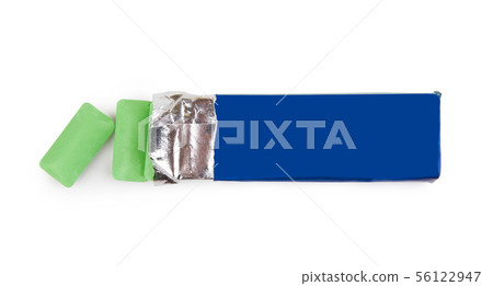 chewing gum on white chewing gum on white 56122947