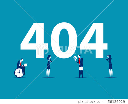 Error 404 page. Concept business vector 56126929