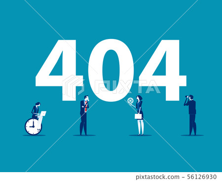 Error 404 page. Concept business vector 56126930