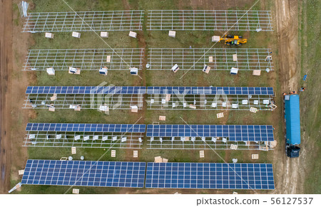 Solar panel energy electricity construction installation built 56127537