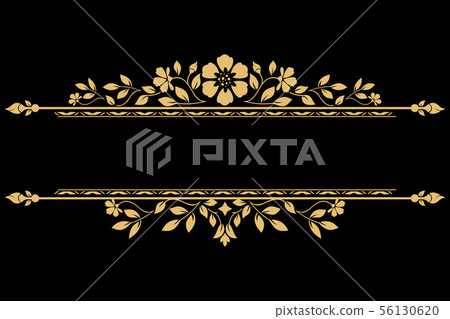 Vintage gold element. Graphic vector design. - Stock Illustration ...