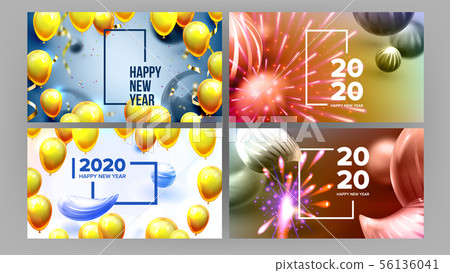 Beautiful Invitation Card Celebrating 2020 Beautiful Invitation Card Celebrating 2020 56136041