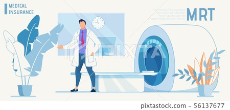 Doctor Presents Modern Equipment for MRT Diagnosis 56137677