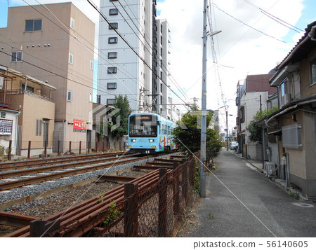 Scenery with a tram 56140605