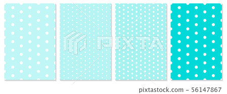Polka dot pattern vector. Baby background. 56147867