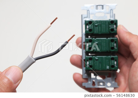 Electrical work Wiring work to the outlet 56148630