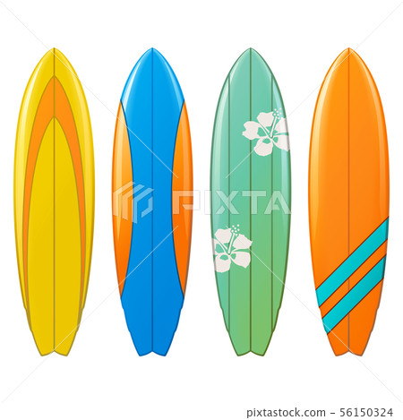Vector Surfboard Icons Vector Surfboard Icons 56150324