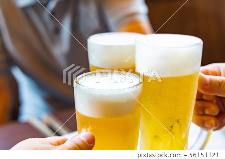 Toasting scene at a drinking party 56151121