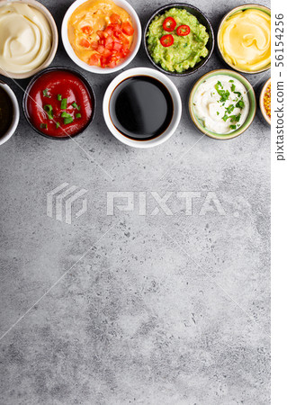 Assortment of sauces Assortment of sauces 56154256