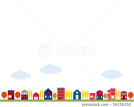 都市風景秋天雲彩 都市風景秋天雲彩 56156350
