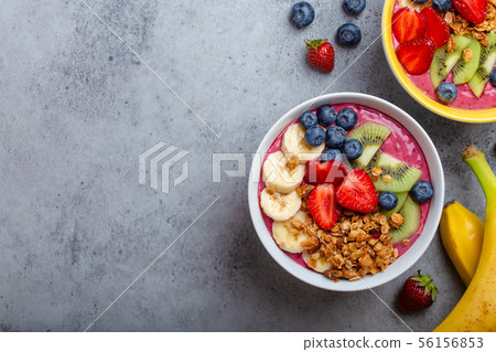 Healthy acai smoothie bowl Healthy acai smoothie bowl 56156853