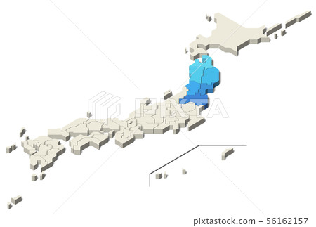 Japan Map Tohoku Region Northern Territory (Set 3) Japan Map Tohoku Region Northern Territory (Set 3) 56162157