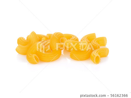 macaroni pasta on white background. macaroni pasta on white background. 56162366