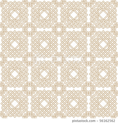 Abstract asian seamless pattern with celtic knots Abstract asian seamless pattern with celtic knots 56162562