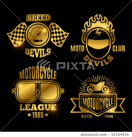 golden motor bike