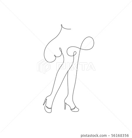 Female legs on white 56168356
