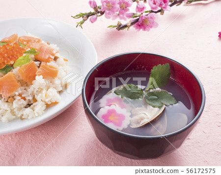Chirashi Sushi and Soup Chirashi Sushi and Soup 56172575