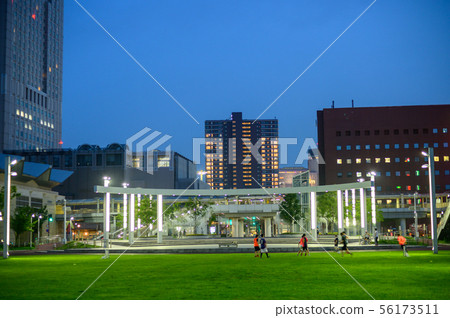 Night view of Asano Shiofu Park [Fukuoka Prefecture Kitakyushu City] 56173511