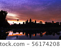 Ankor Wat, photo taken at sunrise 56174208