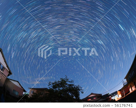 Shiga, Perseid meteor shower in Higashi-Omi Shiga, Perseid meteor shower in Higashi-Omi 56176741