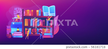 Public library concept banner header Public library concept banner header 56181718