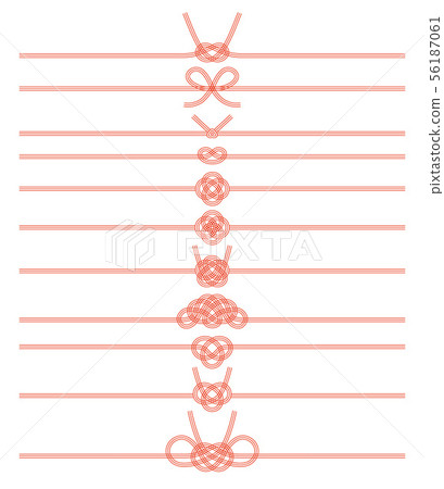 Illustration of various Mizuhiki Illustration of various Mizuhiki 56187061