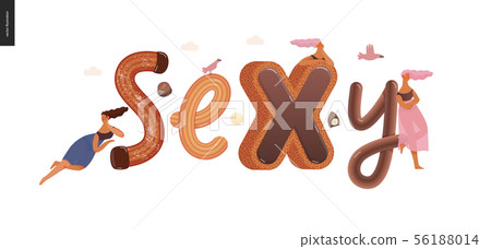 Dessert temptation font Dessert temptation font 56188014