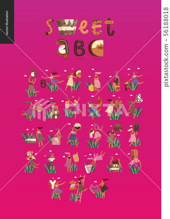 Dessert temptation font Dessert temptation font 56188018