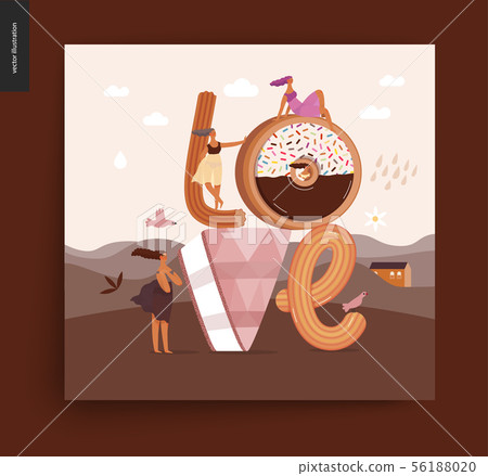 Dessert temptation font Dessert temptation font 56188020