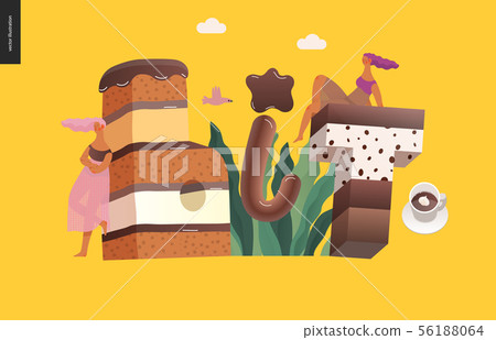 Dessert temptation font Dessert temptation font 56188064
