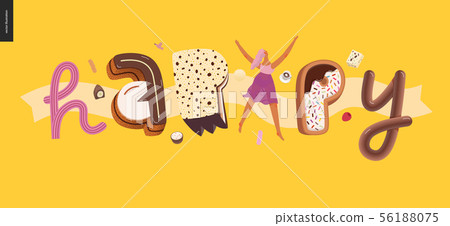 Dessert temptation font Dessert temptation font 56188075