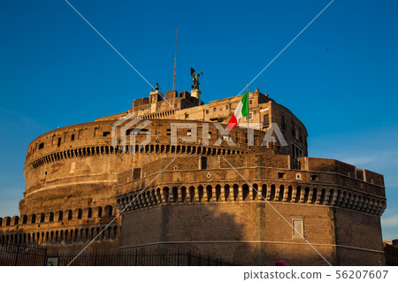 Mausoleum of Hadrian or Sant Angelo Castle in Rome Mausoleum of Hadrian or Sant Angelo Castle in Rome 56207607
