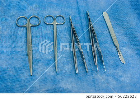 a surgery instruments on the table a surgery instruments on the table 56222628