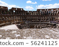 Inside view of the Colosseum in Rome, Italy 56241125