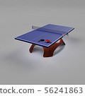 3D_Table網球桌＆球拍＆球 56241863