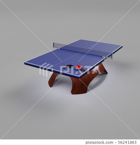 3D_Table網球桌&球拍&球 3D_Table網球桌&球拍&球 56241863