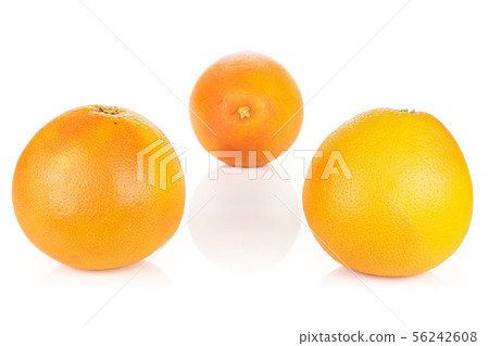 Fresh pink grapefruit isolated on white Fresh pink grapefruit isolated on white 56242608