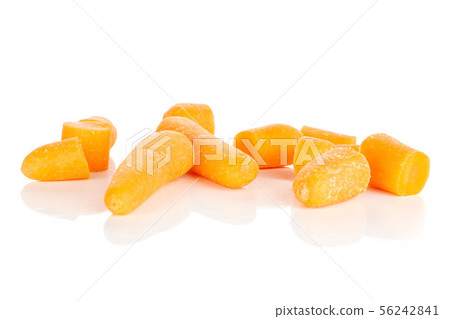 Orange baby carrot isolated on white 56242841