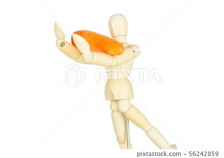 Orange baby carrot isolated on white 56242859