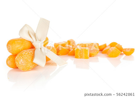 Orange baby carrot isolated on white 56242861