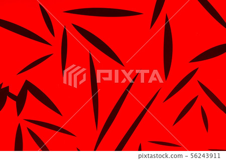 Red bamboo pattern background. 56243911
