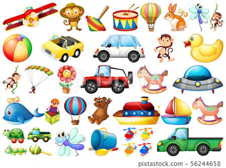 set of different toys set of different toys 56244658