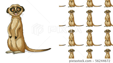 Seamless and isolated animal pattern cartoon Seamless and isolated animal pattern cartoon 56244672