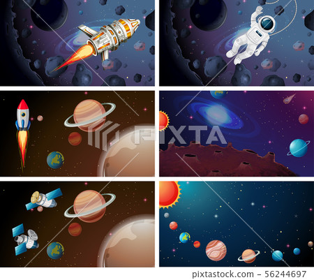 Big space scene set 56244697